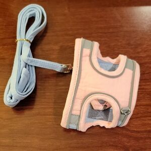 Pink and Blue Kitty Harness